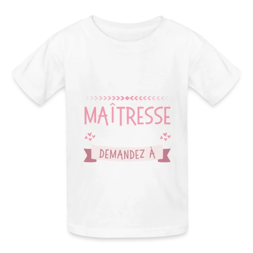 T-shirt Maîtresse qui Déchire Personnalisable - Idée Cadeau Fin d'Année - T-shirts Russell Enfant