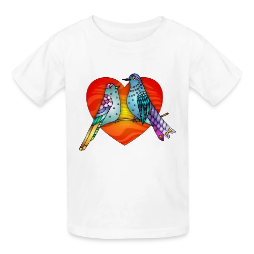 Envol Poétique des Oiseaux - T-shirts Russell Enfant