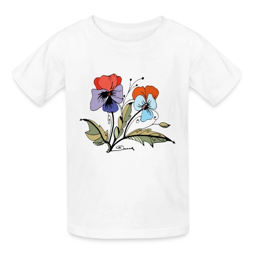 Éclat Floral - T-shirts Russell Enfant