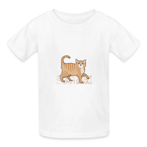 T-shirt Humour 'Mon Pyjama 80% Poils de Chat' - T-shirts Russell Enfant