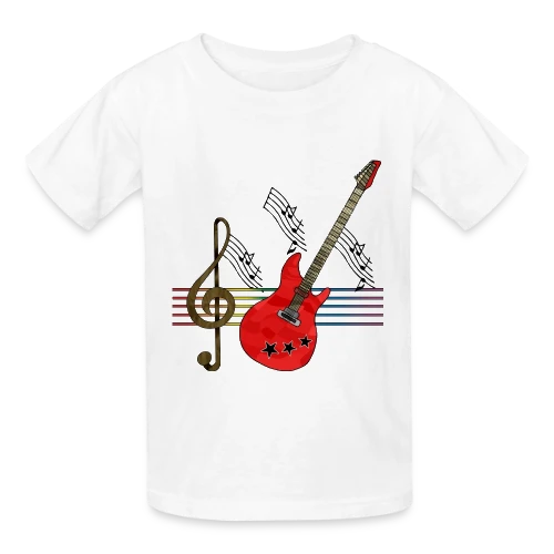 Guitare Addict - T-shirts Russell Enfant
