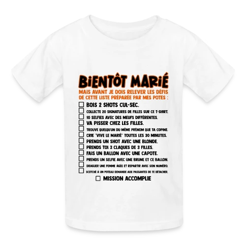 Défis EVG Futur Marié - T-shirts Russell Enfant
