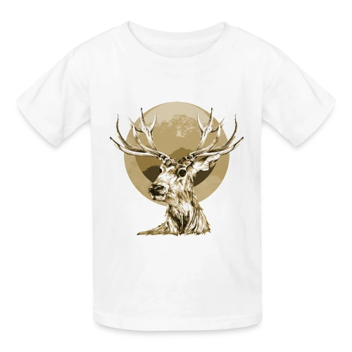 Cerf Majestueux - T-shirts Russell Enfant