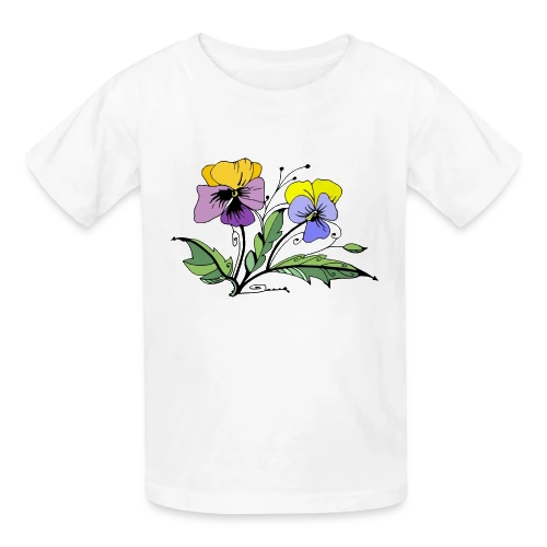 Éclat Floral - T-shirts Russell Enfant