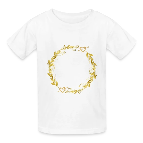 Team de la Mariée EVJF : T-shirt Couronne de Fleurs pour Enterrement de Vie de Jeune Fille - T-shirts Russell Enfant