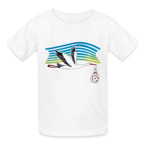 Cigogne Majestueuse - T-shirts Russell Enfant