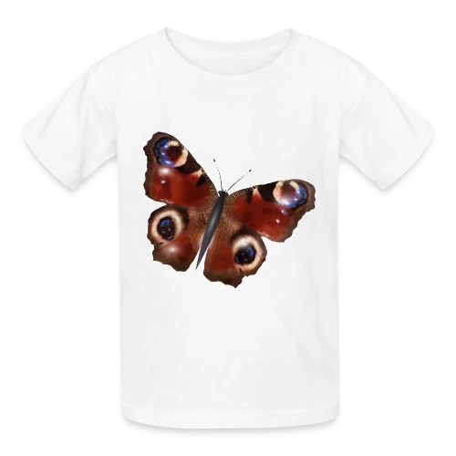 Élégance du Papillon Paon - T-shirts Russell Enfant