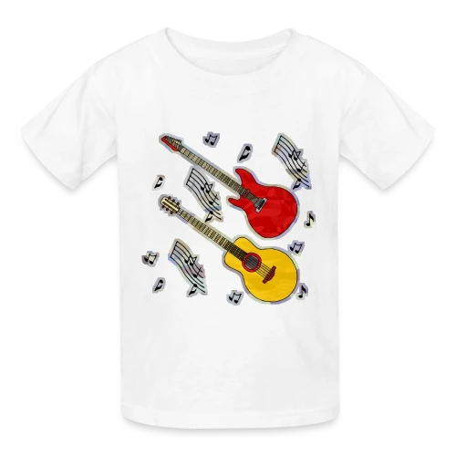 Mélodie Guitare Vintage - T-shirts Russell Enfant