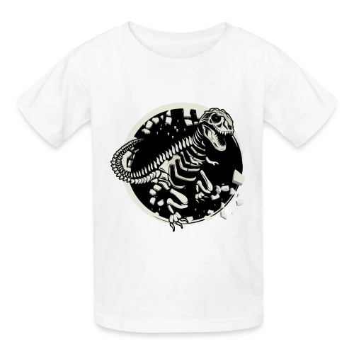 T-Rex Fossile : Le Squelette de Dinosaure Mythique - T-shirts Russell Enfant