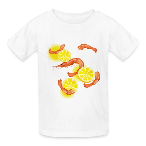 Crevettes et Citron Frais - T-shirts Russell Enfant