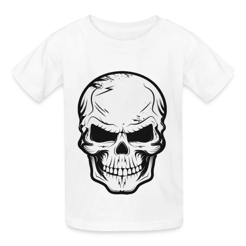 Crâne Sinistre et Malicieux - T-shirts Russell Enfant