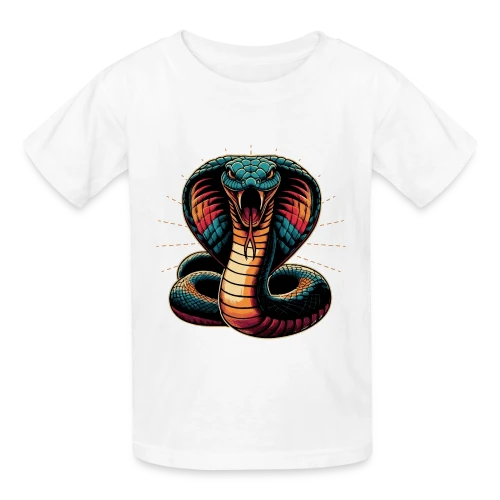 T-shirt Cobra Royal Éclatant : Style Dynamique et Vives Couleurs - T-shirts Russell Enfant