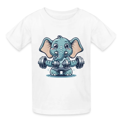 L'Éléphant Sportif Rigolo - T-shirts Russell Enfant