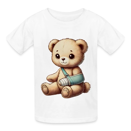 Teddy Réconfortant Plâtré : L'Ours Symbole de Courage et d'Amour - T-shirts Russell Enfant