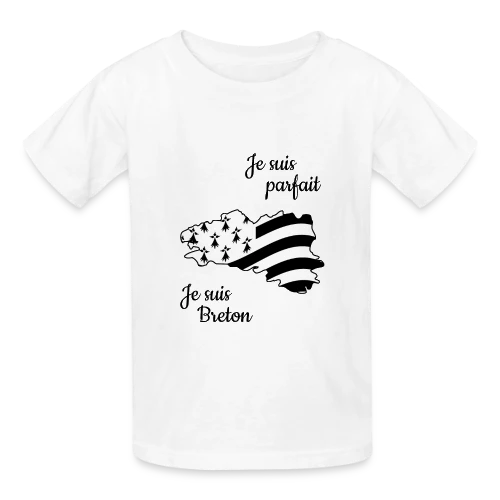 T-shirt "Je suis Breton, donc parfait !" - T-shirts Russell Enfant
