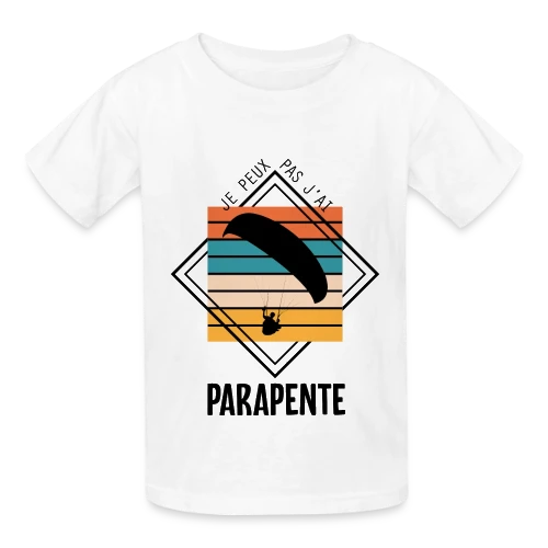 T-Shirt Humour : Je Peux Pas J'ai Parapente - T-shirts Russell Enfant