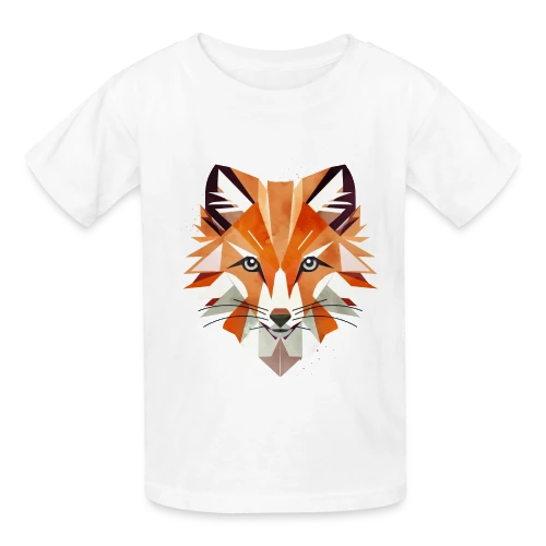 Renard Géométrique Éclatant - T-shirts Russell Enfant