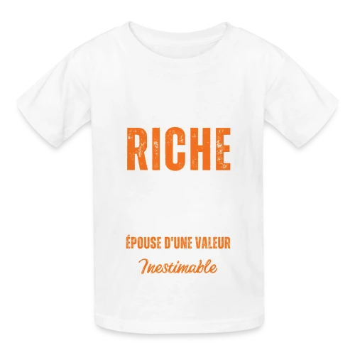 T-Shirt Homme - Mon Épouse D'une Valeur Inestimable - T-shirts Russell Enfant