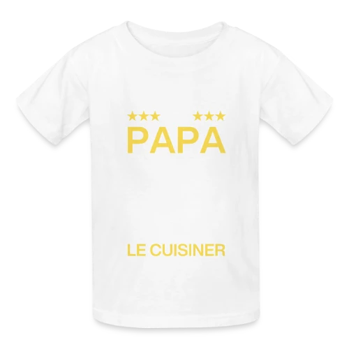 T-Shirt Humour Papa Cuisinier - On est foutus ! - T-shirts Russell Enfant