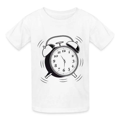 T-shirt Réveil Rétro 6h - L'Heure du Style Vintage - T-shirts Russell Enfant