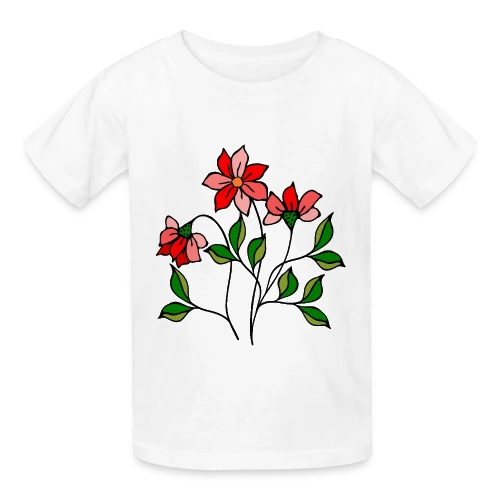 Fleurs Épanouies - T-shirts Russell Enfant