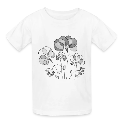 Art Digital Abstrait 3515 - T-shirts Russell Enfant
