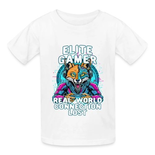 Élite Gamer : Connexion Fox Humour Geek - T-shirts Russell Enfant