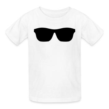 Sunglasses / Shades - Kids T-Shirt by Russell - white - Front - AI Model Kid Male (0cm)