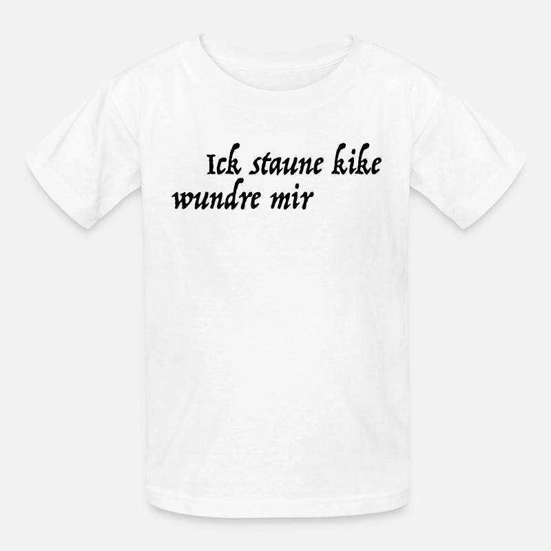 Jeg er forbløffet over, at kike sårede mig - Børne-T-shirt fra Russell - hvid