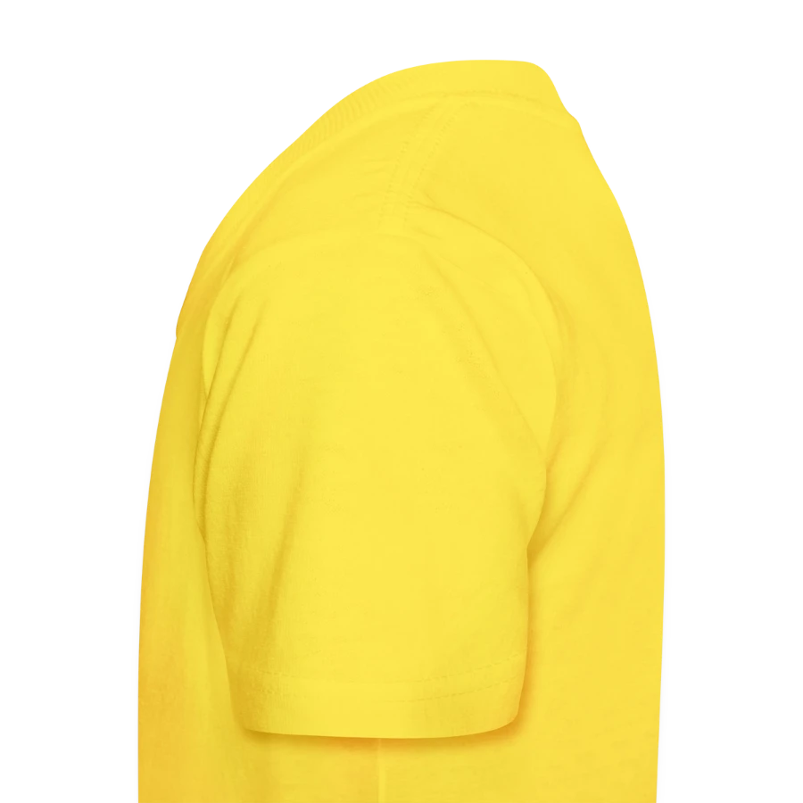 Zermatt badge on a kids t-shirt by russell, yellow, left
