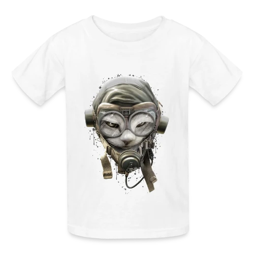 Chat Pilote Champion - T-shirts Russell Enfant