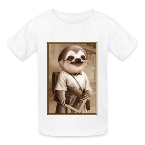 Le Paresseux Écolier - T-shirts Russell Enfant