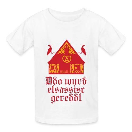 Ici On Parle Alsacien - T-shirts Russell Enfant