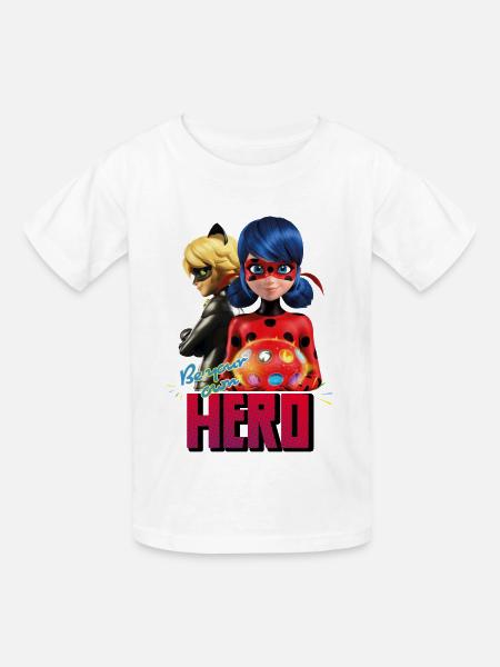 Miraculous Be Your Own Hero - Kinder T-Shirt von Russell - Weiß