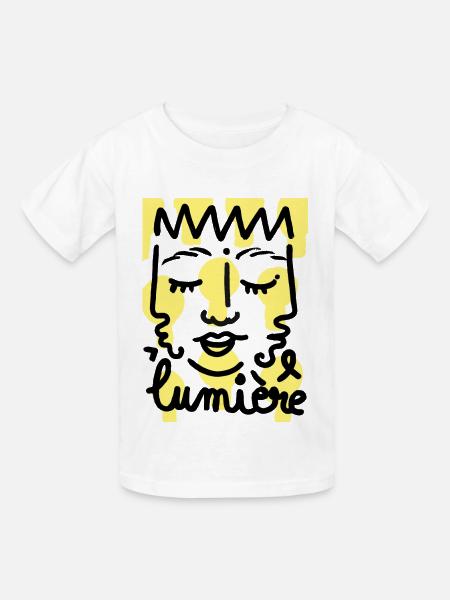 Licht - Kinder T-Shirt von Russell - Weiß
