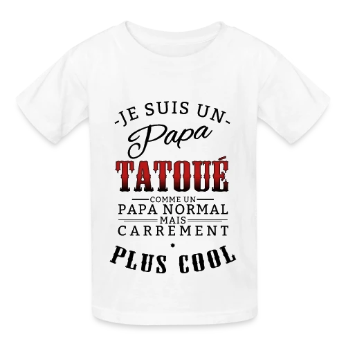Papa Tatoué & Cool - T-shirts Russell Enfant