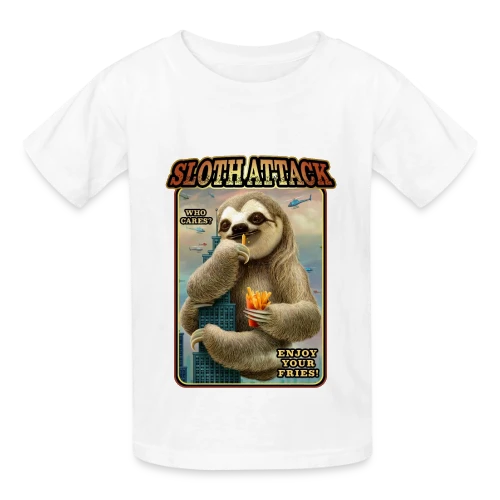 Assaut du Paresseux Géant : Chapitre 1 - T-shirts Russell Enfant