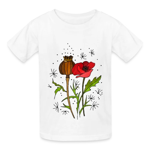 Éclat Floral - T-shirts Russell Enfant