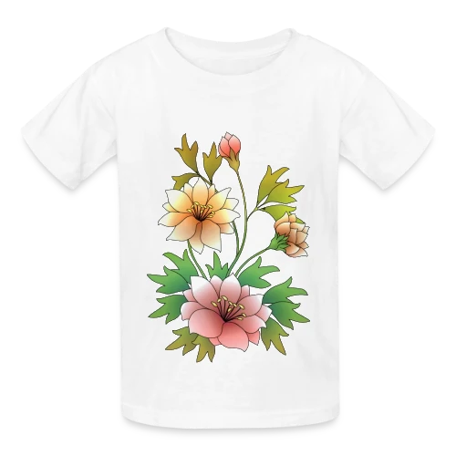 Éclat Floral - T-shirts Russell Enfant