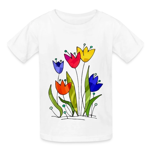 Bouquet de Fleurs - T-shirts Russell Enfant