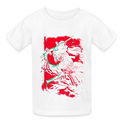 Fille Samurai Anime au Katana - T-shirts Russell Enfant