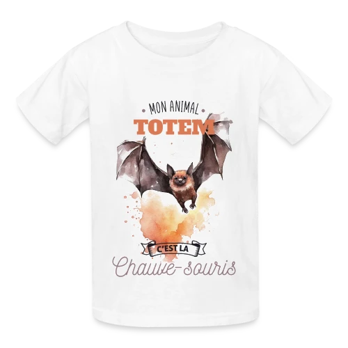 Chauve-souris Mon Animal Totem - T-shirts Russell Enfant