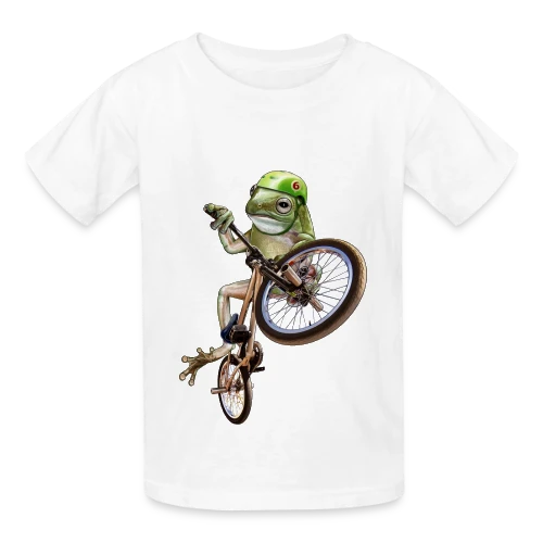 Grenouille BMX : Le Rider des Marais - T-shirts Russell Enfant