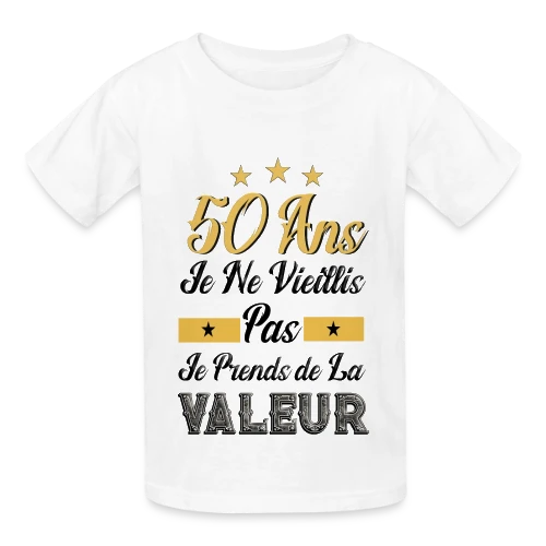 50 Ans Je Prends Valeur - T-shirts Russell Enfant