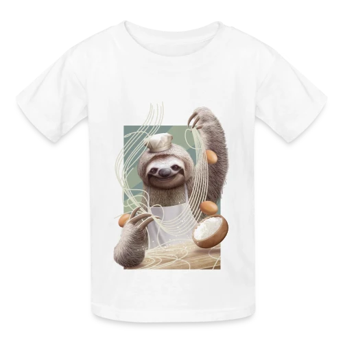 Paresseux Maître des Nouilles - T-shirts Russell Enfant
