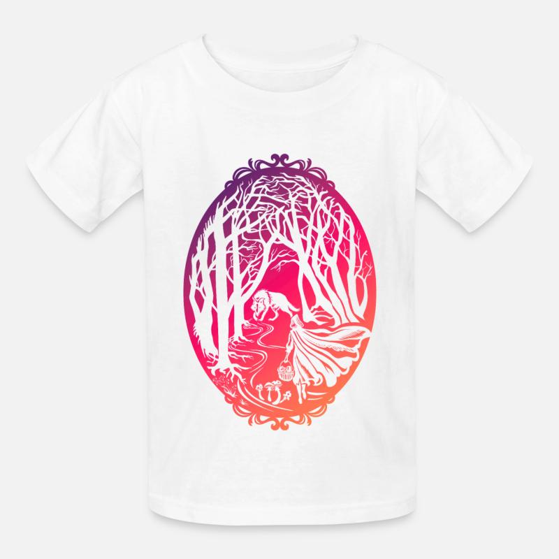 Rotkäppchen - Kinder T-Shirt von Russell - Weiß