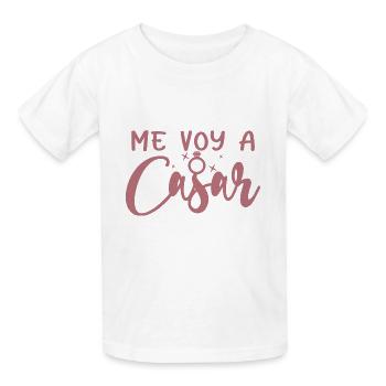 Me Voy A Casar I'm Getting Married Wedding Engaged - Kids T-Shirt by Russell - white - Front - AI Model Kid Male (0cm)