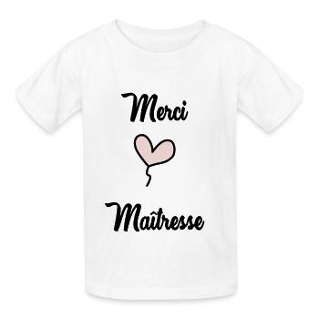 GELIEBTE - Kinder T-Shirt von Russell - Weiß - Vorne - AI Model Kid Male (0cm)