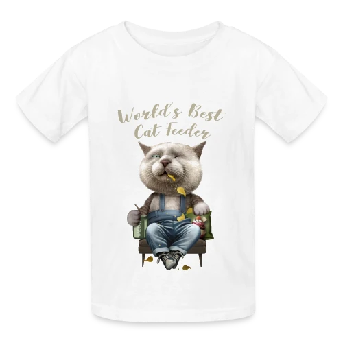 Meilleur Nourrisseur de Chats - T-shirts Russell Enfant