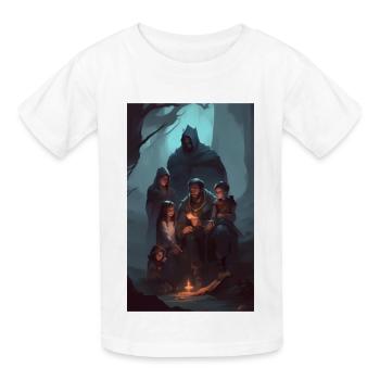 Contes familiaux de dark fantasy - T-shirts Russell Enfant - blanc - Devant - AI Model Kid Male (0cm)